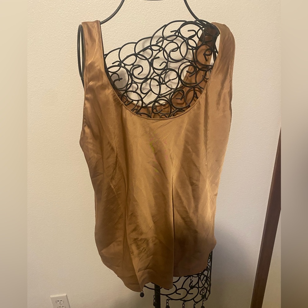 Abercrombie and Fitch. Two, silk feeling tanks tops. Size L.